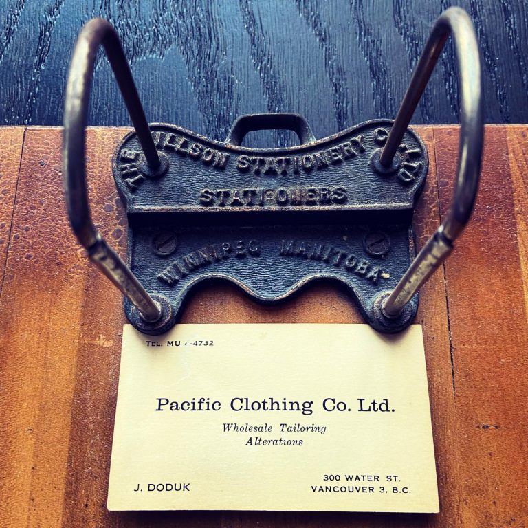 Pacific Clothing Co. Ltd. Doduk Vancouver Canada